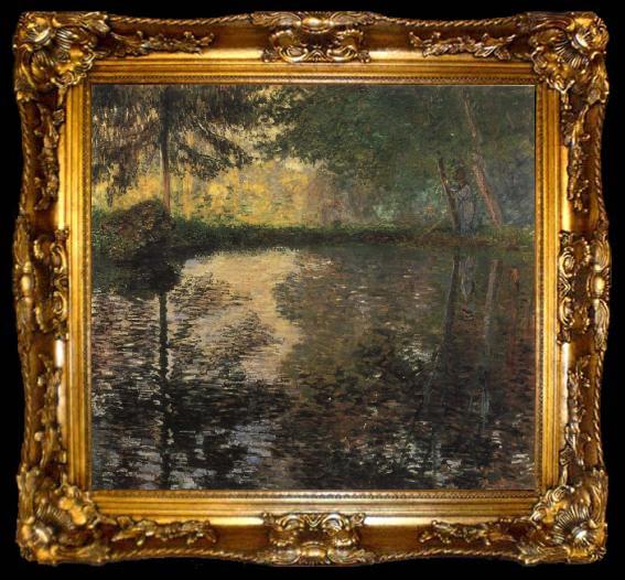 framed  Claude Monet The Pond at Montgeron, ta009-2